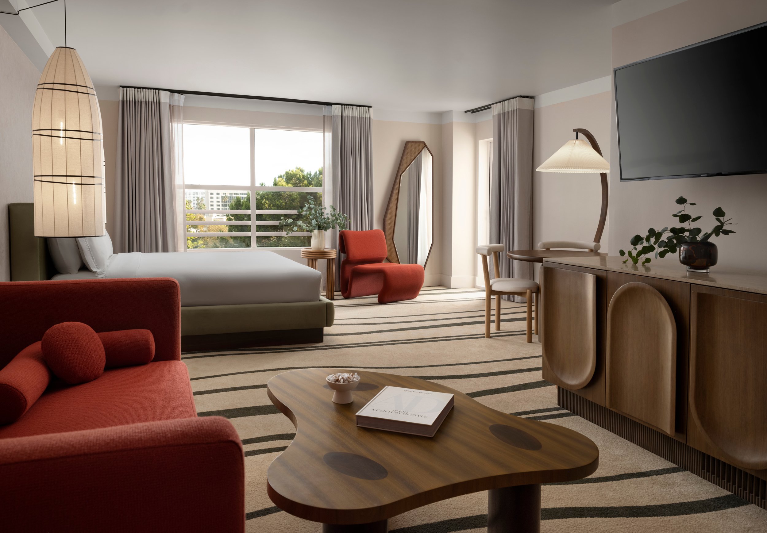 A look at the classic king room at the Sandbourne Santa Monica